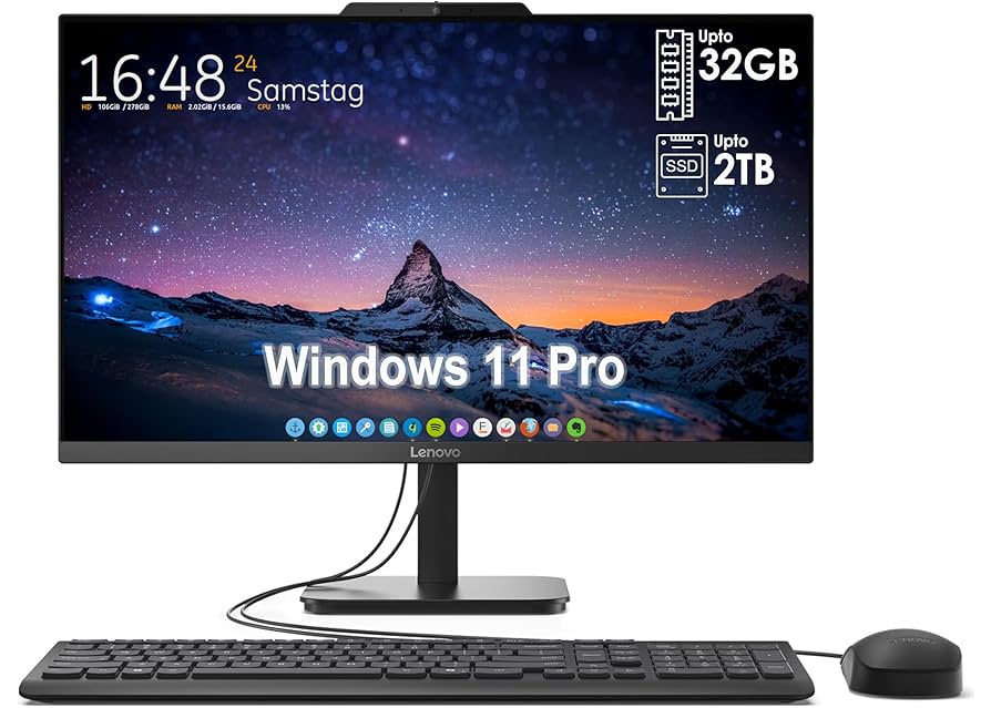 Amazon.com: Lenovo All-in-One Desktop with Intel 4-Core